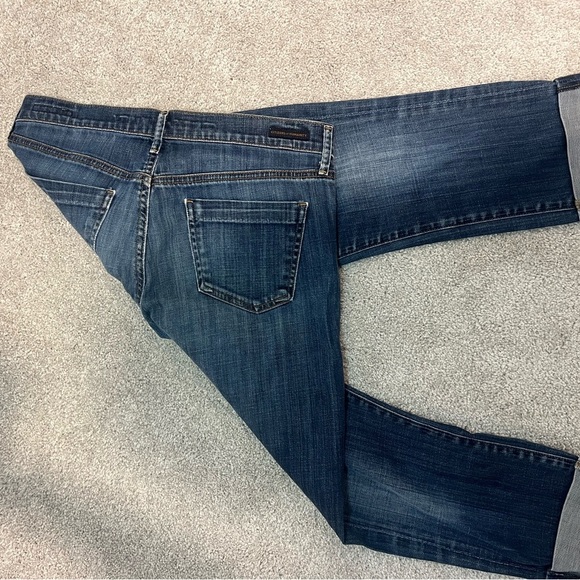 Citizens Of Humanity Dani Dark Blue Cropped Straight Leg Jeans - Picture 2 of 5